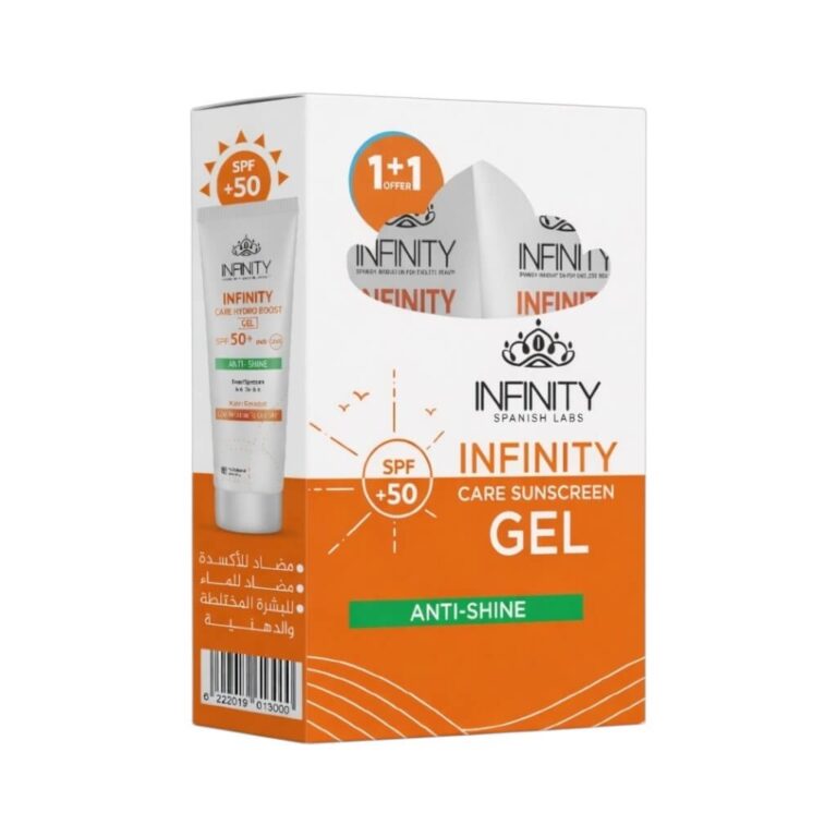 INFINITY CARE GEL SUNSCREEN SPF50+ 60ML 1+1