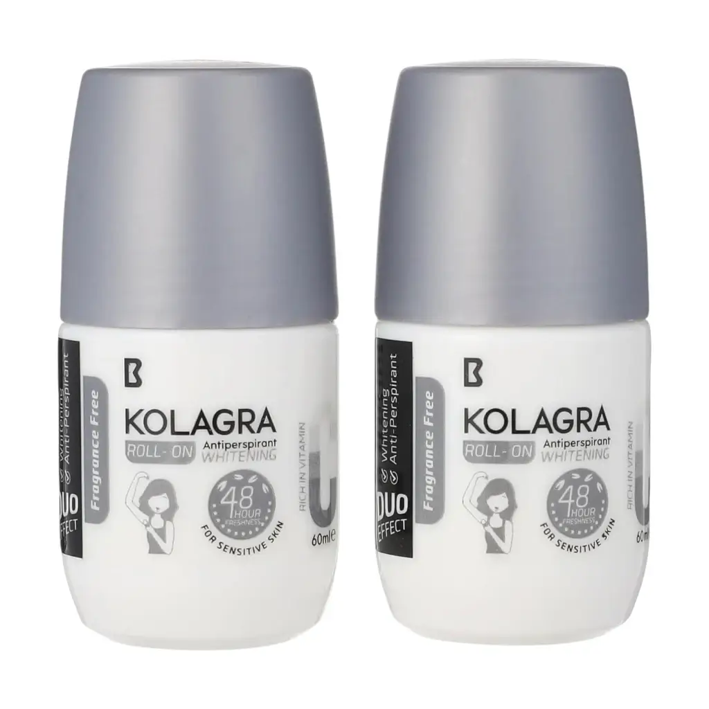 Kolagra Fragrance Free Roll-On 1+1 60ml Kolagra Fragrance Free Roll-On 1+1 60ml